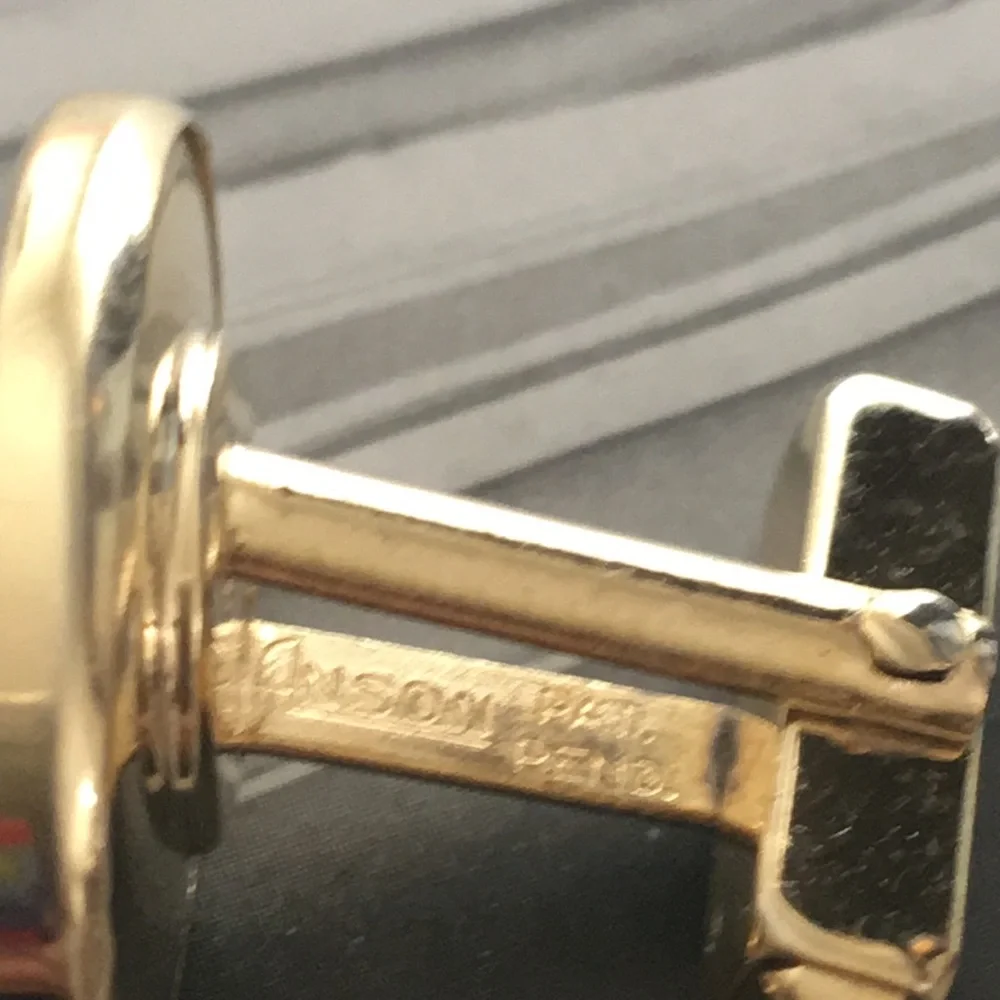 Vintage anson pat pending cuff links cufflinks